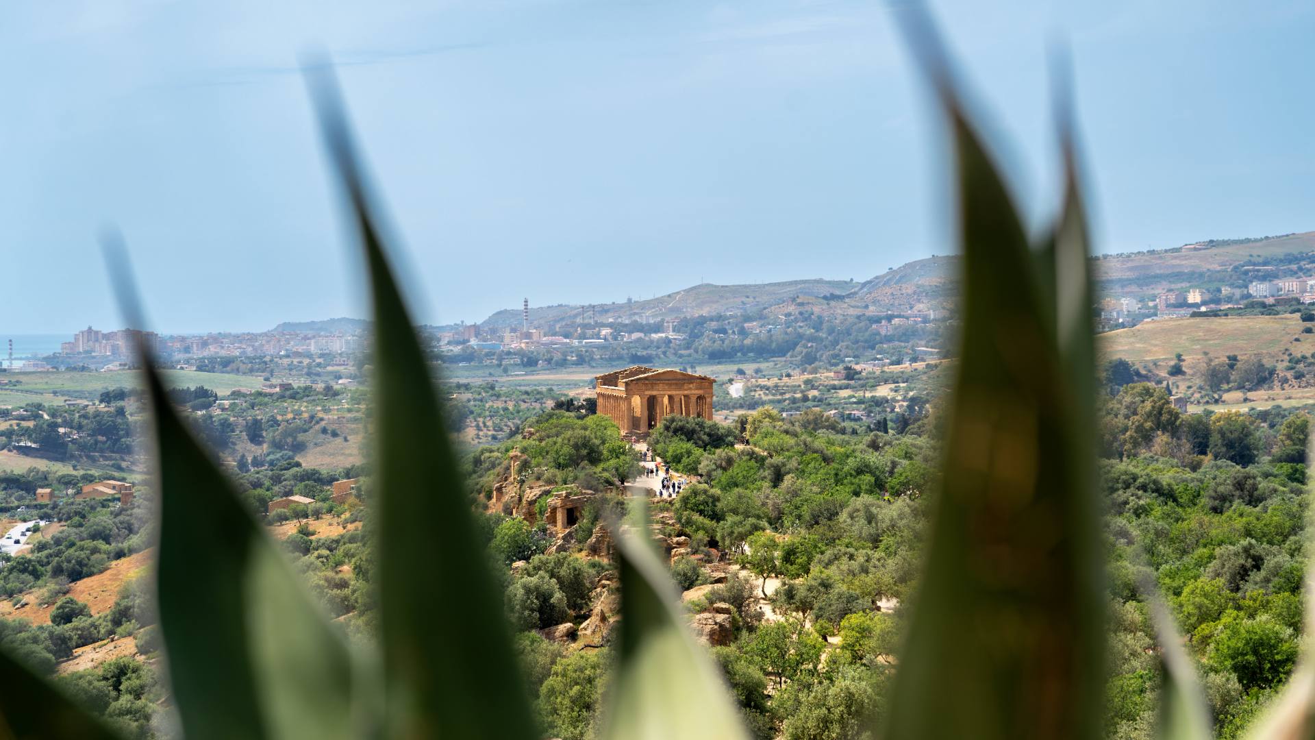 Blick zum Concordia-Tempel
